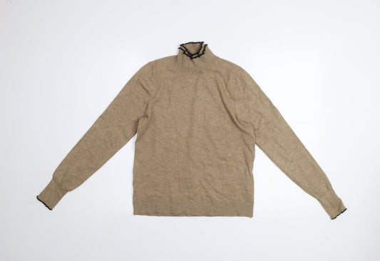 Womens UK Size 14 Sfera Beige Pullover Jumper