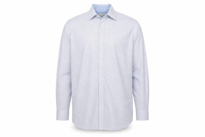 Ted Baker Men's Blue Check Cotton Long Sleeve Button-Up Shirt Size 16