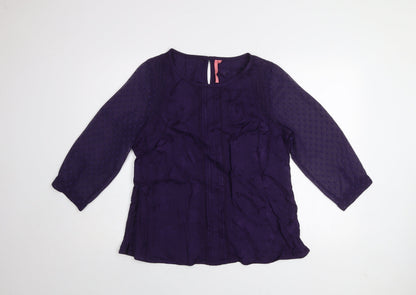 Womens UK Size 14 White Stuff Purple Tunic Blouse