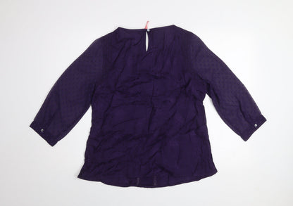 Womens UK Size 14 White Stuff Purple Tunic Blouse