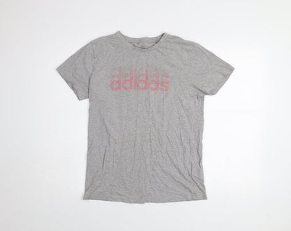 Womens UK Size XS adidas Grey Basic T-Shirt