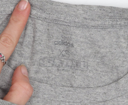 Womens UK Size XS adidas Grey Basic T-Shirt