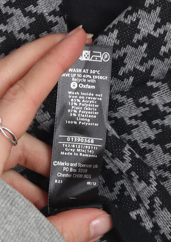 Womens UK Size 14 Marks and Spencer Grey Basic Blouse