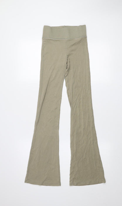 Womens UK Size XS Bershka  Leggings Beige Leggings