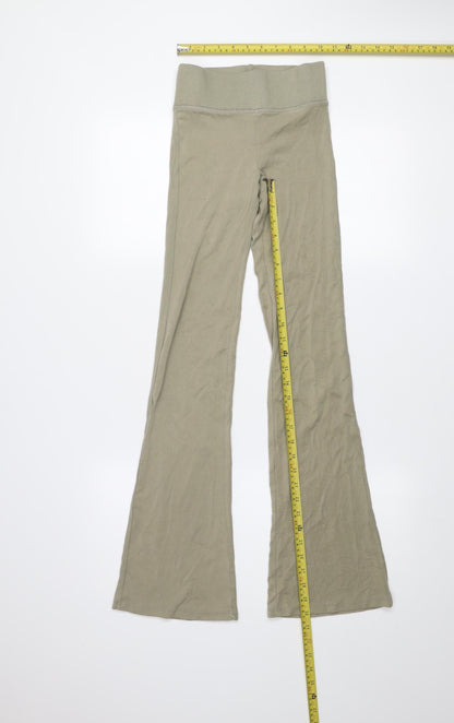 Womens UK Size XS Bershka  Leggings Beige Leggings