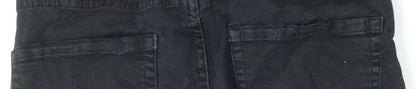 Maxtre Men's Black Slim Fit Distressed Skinny Jeans Size 28