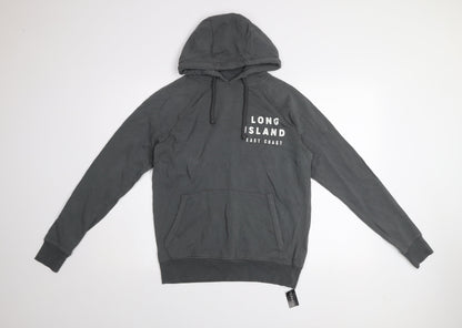 Mens UK Size XS Dunnes Stores Grey Pullover Hoodie