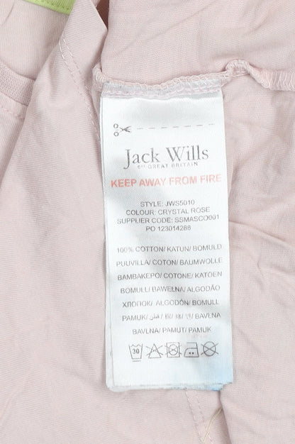 Girls UK Size 7-8 Years Jack Wills Pink Basic T-Shirt