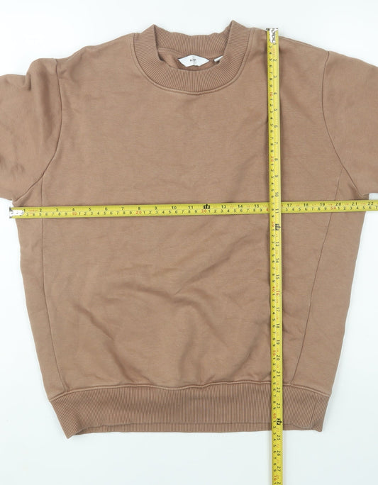 Mens UK Size S NEXT Beige Pullover Sweatshirt