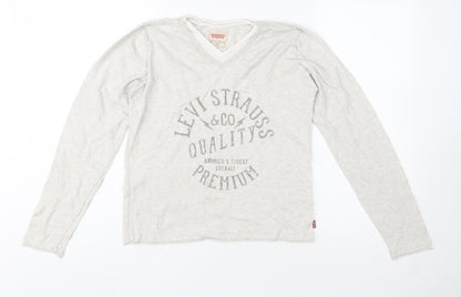 Boys UK Size 14 Years Levi's Grey Basic T-Shirt