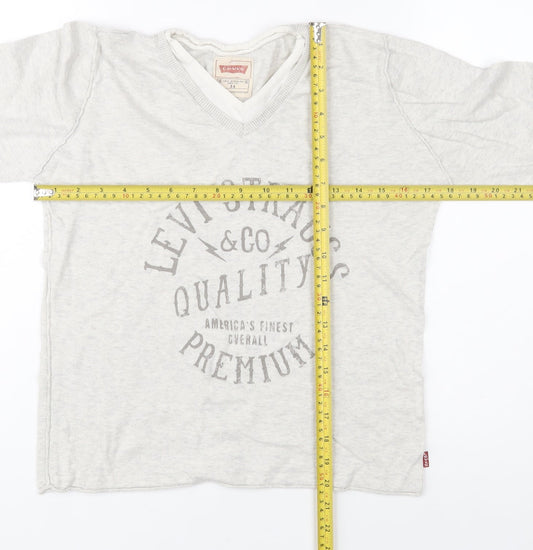 Boys UK Size 14 Years Levi's Grey Basic T-Shirt
