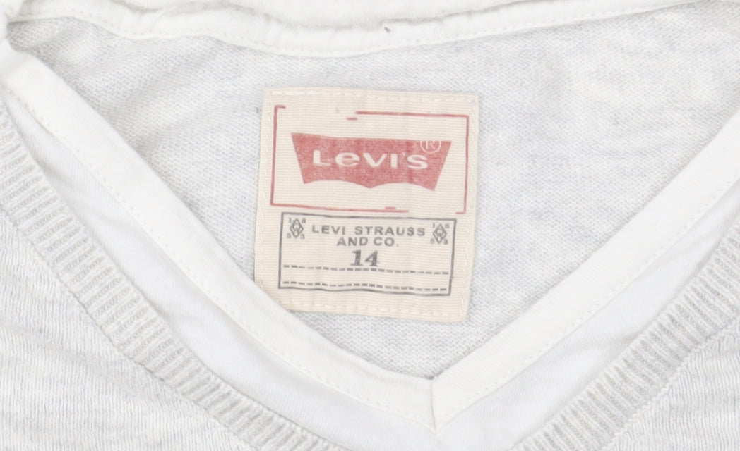 Boys UK Size 14 Years Levi's Grey Basic T-Shirt