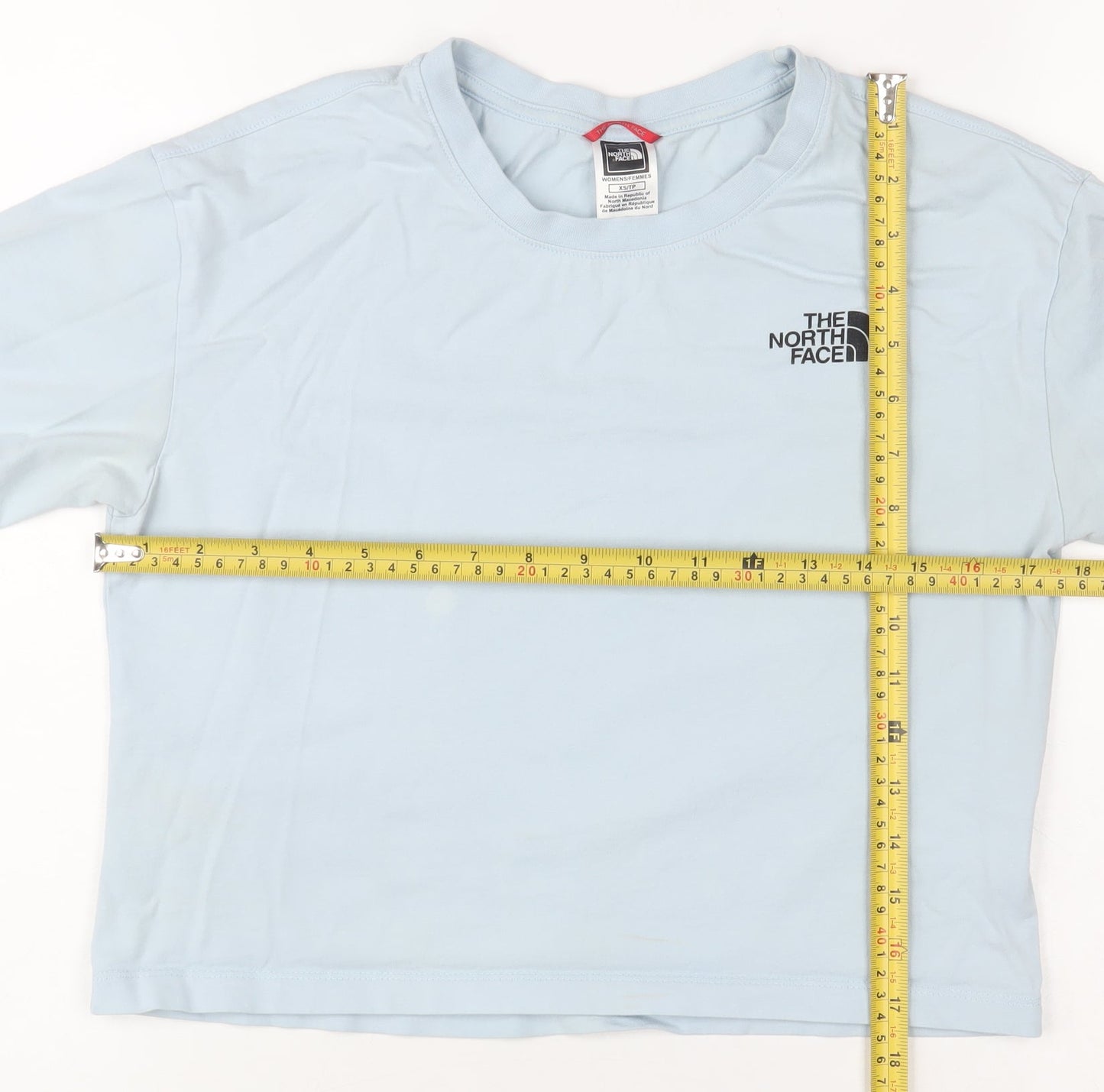 Womens UK Size XS The North Face Blue Basic T-Shirt