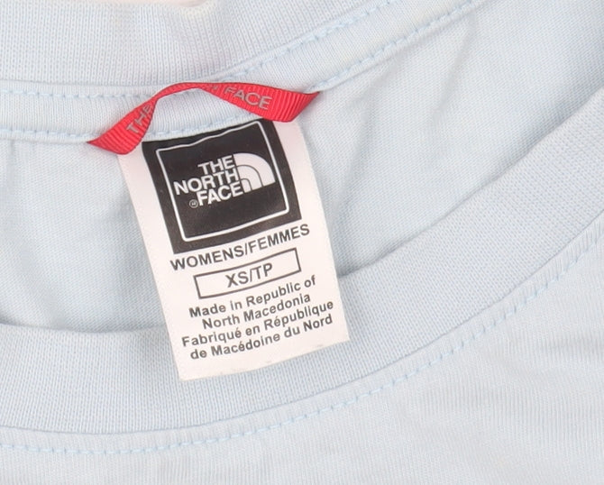 Womens UK Size XS The North Face Blue Basic T-Shirt