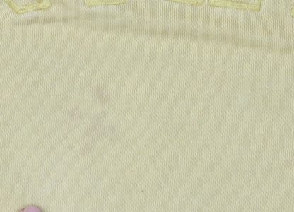 Nike Women’s Beige Cropped Pullover Hoodie L Embroidered Logo Cotton Blend