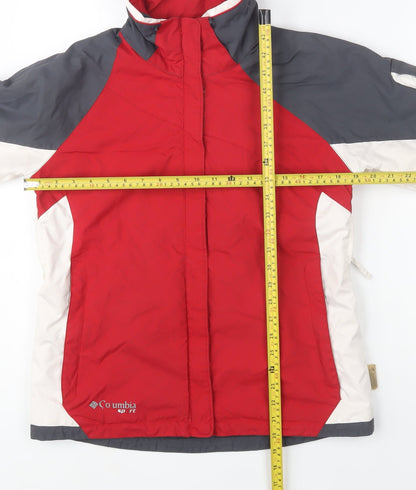 Mens UK Size S Columbia Red Puffer Jacket