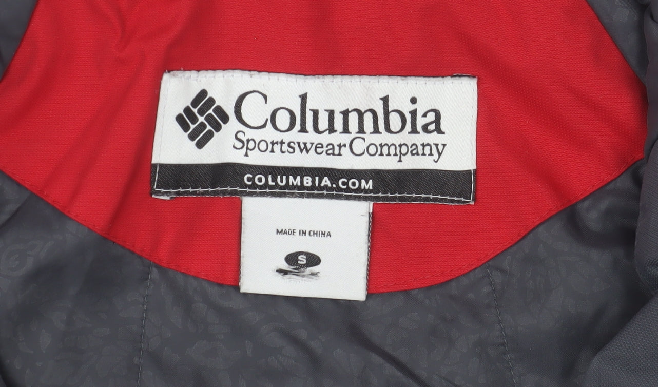 Mens UK Size S Columbia Red Puffer Jacket