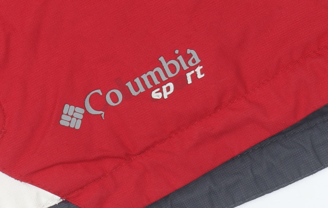 Mens UK Size S Columbia Red Puffer Jacket