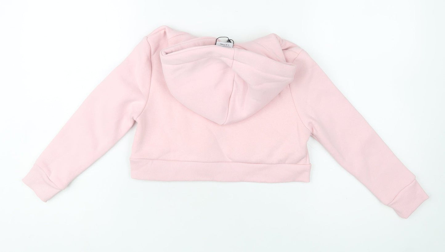 Girls UK Size 7-8 Years Hype Pink Pullover Hoodie