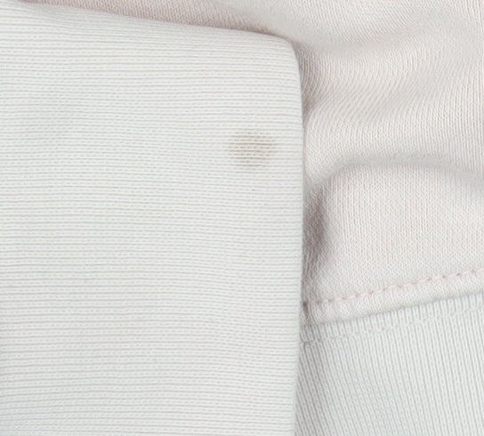 Nike Women Beige Pullover Hoodie 1X Cotton Blend Logo