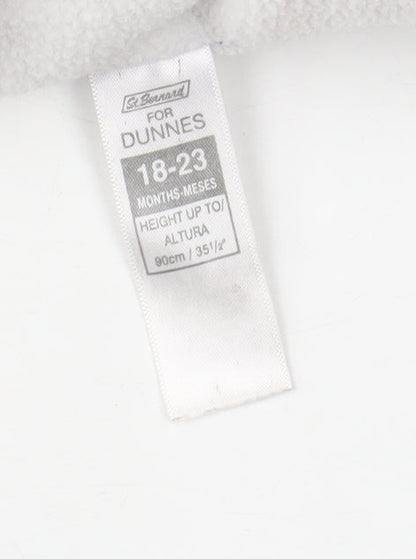 St. Bernard for Dunnes Girls Navy Hooded Puffer Jacket 18-23 Months Embroidered