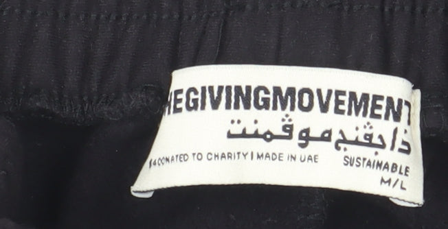 The Giving Movement Men's Black M Jogger Activewear Trousers