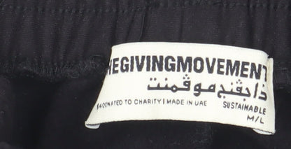 The Giving Movement Men's Black M Jogger Activewear Trousers