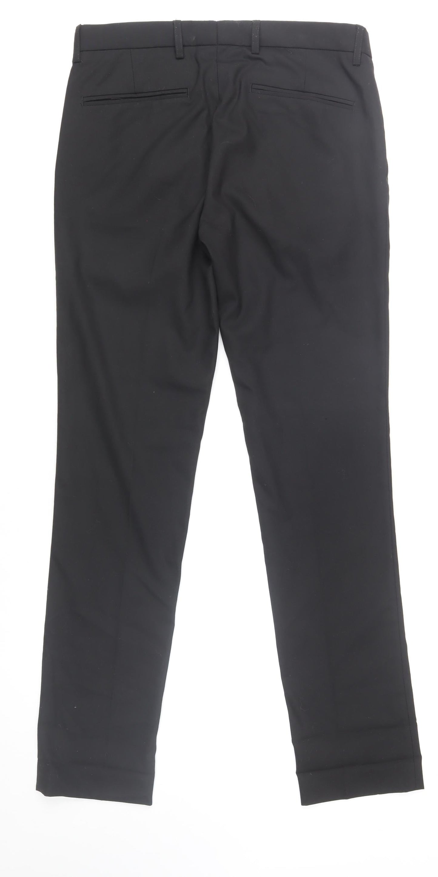 Topman Men's Black Slim Fit Chino Trousers 32R