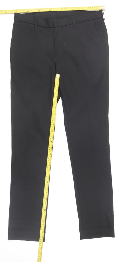 Topman Men's Black Slim Fit Chino Trousers 32R