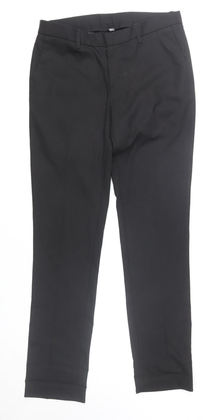Topman Men's Black Slim Fit Chino Trousers 32R