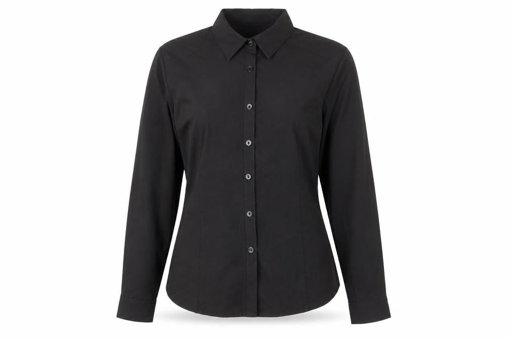 Womens UK Size 12 Primark Black Basic Button-Up