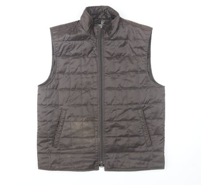 Mens UK Size 50 ROY ROBSON Brown Quilted Coat