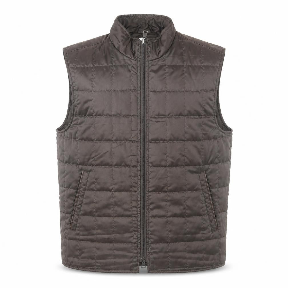 Mens UK Size 50 ROY ROBSON Brown Quilted Coat