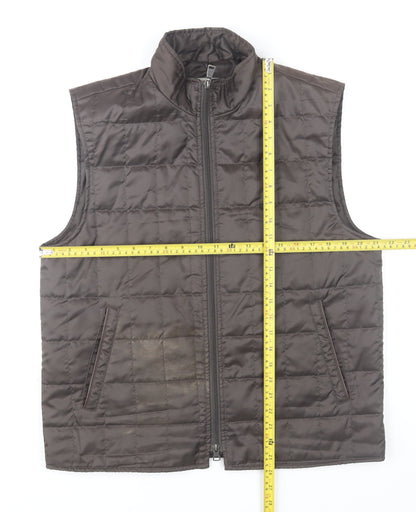 Mens UK Size 50 ROY ROBSON Brown Quilted Coat