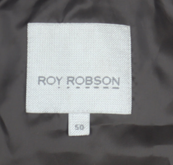 Mens UK Size 50 ROY ROBSON Brown Quilted Coat