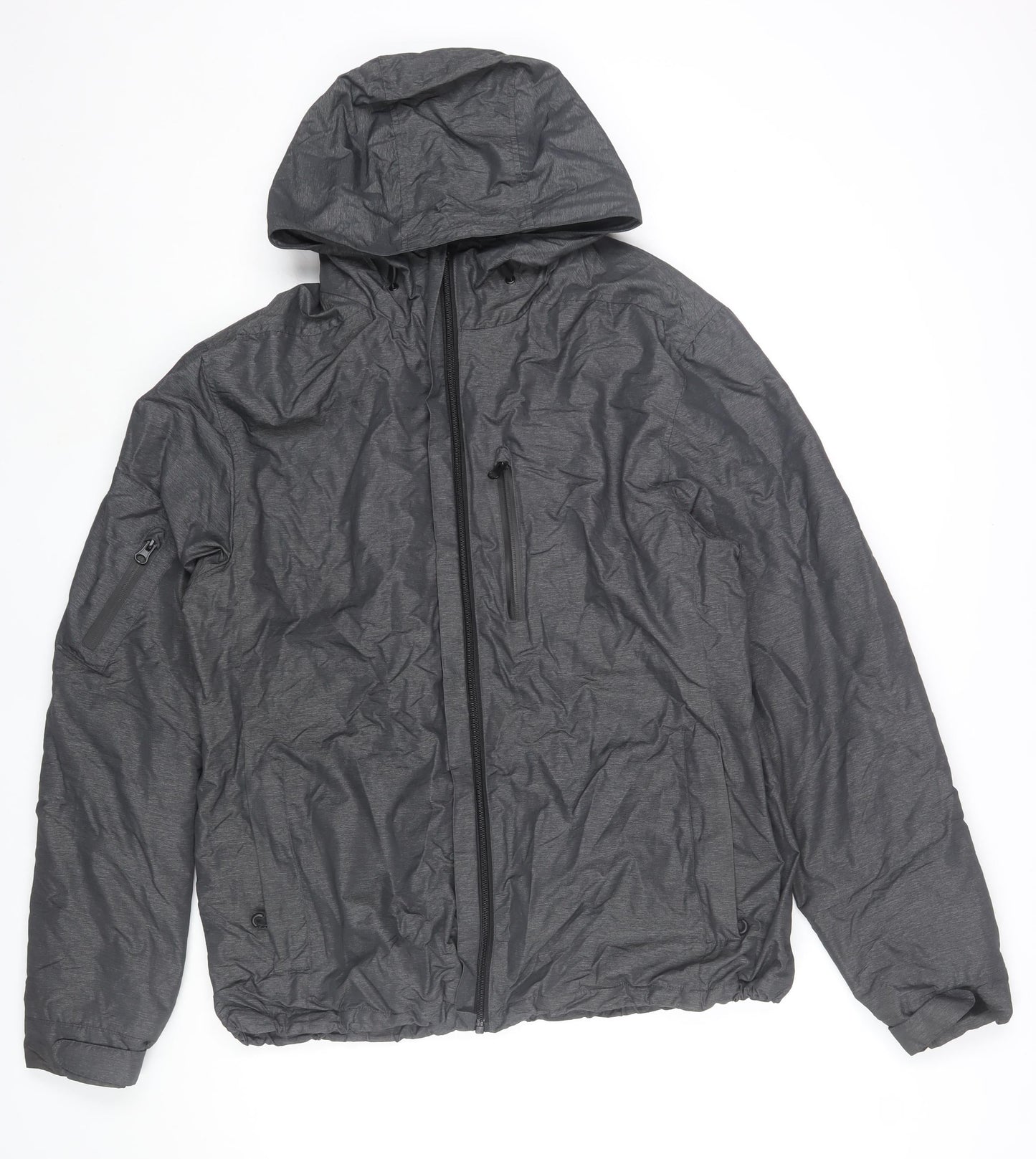 Mens UK Size L TU Grey Windbreaker Coat