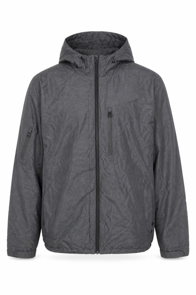 Mens UK Size L TU Grey Windbreaker Coat
