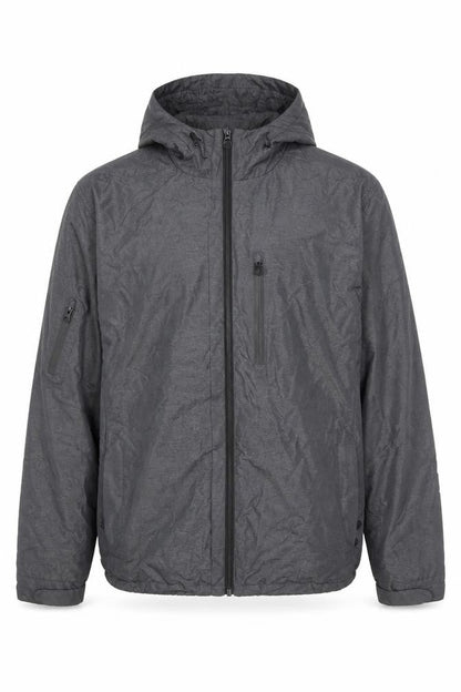 Mens UK Size L TU Grey Windbreaker Coat