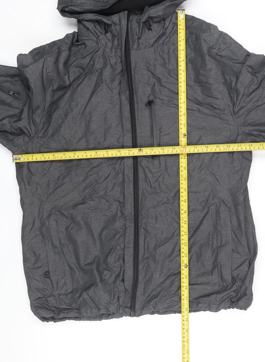 Mens UK Size L TU Grey Windbreaker Coat