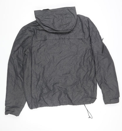 Mens UK Size L TU Grey Windbreaker Coat