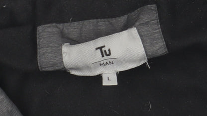 Mens UK Size L TU Grey Windbreaker Coat
