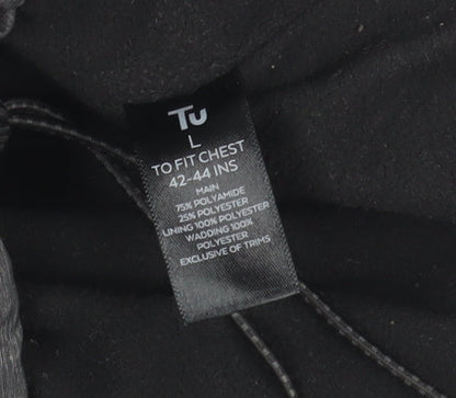 Mens UK Size L TU Grey Windbreaker Coat
