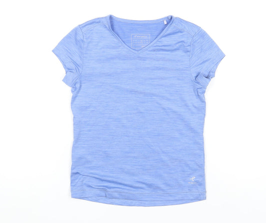 Energetics Boys Blue Short Sleeve V-Neck Activewear T-Shirt Size 128