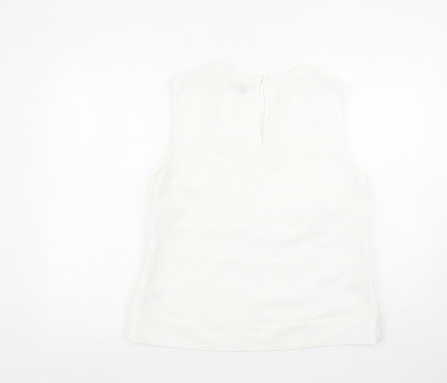 Womens UK Size 14 Warehouse White Camisole Blouse