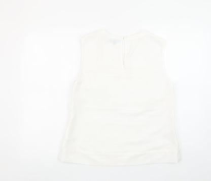 Womens UK Size 14 Warehouse White Camisole Blouse