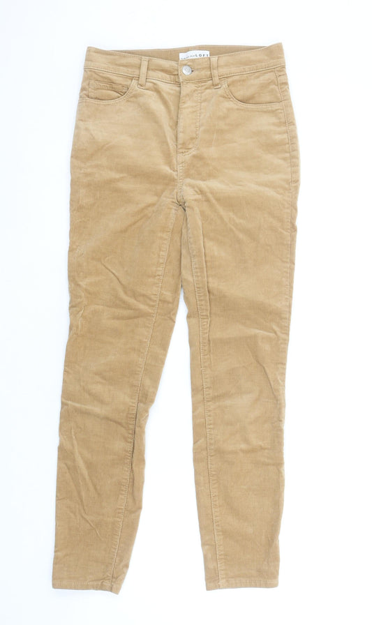 LOFT Women’s Beige Corduroy Skinny Chino Trousers Size 4