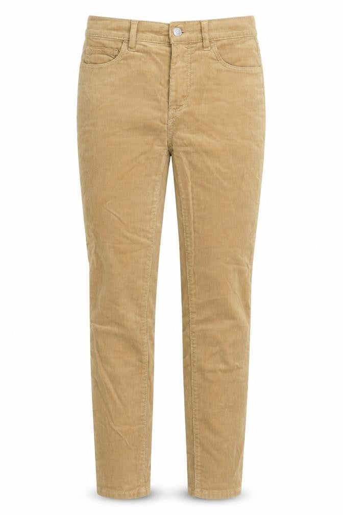 Womens UK Size 4 LOFT Slim Fit Chino Beige Trousers