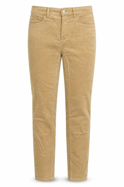 Womens UK Size 4 LOFT Slim Fit Chino Beige Trousers