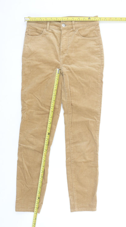 Womens UK Size 4 LOFT Slim Fit Chino Beige Trousers