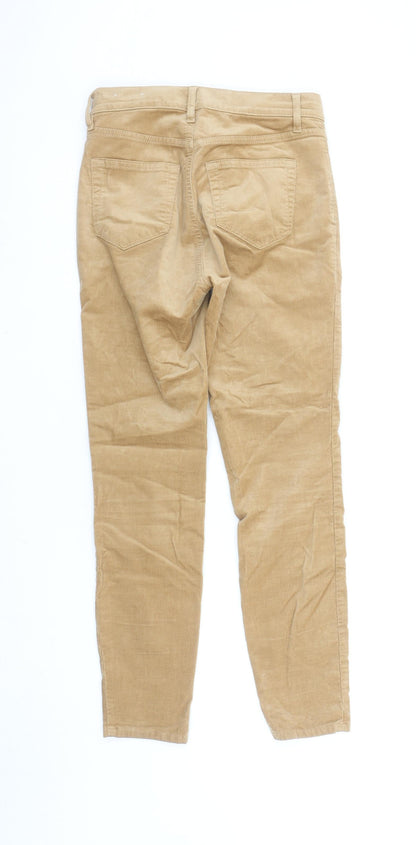 Womens UK Size 4 LOFT Slim Fit Chino Beige Trousers